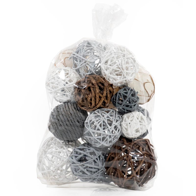 ANDALUCA Decorative Balls Vase Filler Bag with Orbs, Balls (Grey) - Image 2